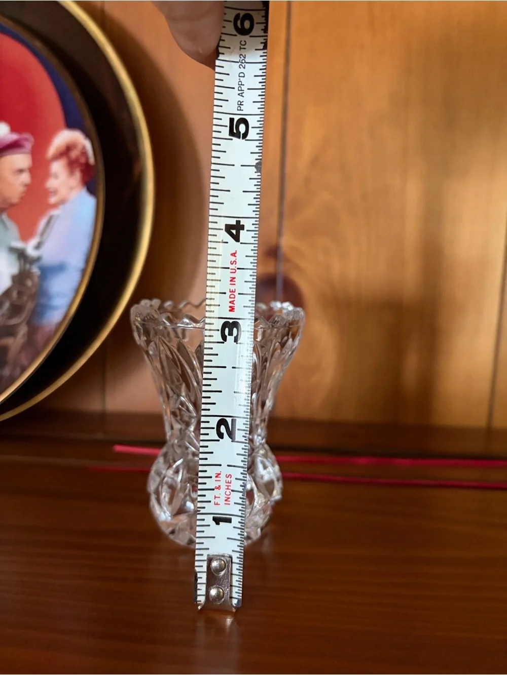 Clear Cut Crystal Toothpick Holder - Clear Genuine 24%Lead Crystal